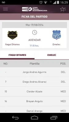 Copa TOTAL Sudamericana android App screenshot 0