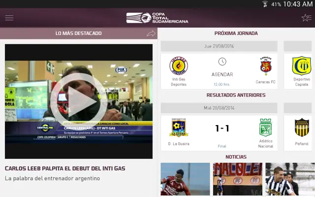 Copa TOTAL Sudamericana android App screenshot 9