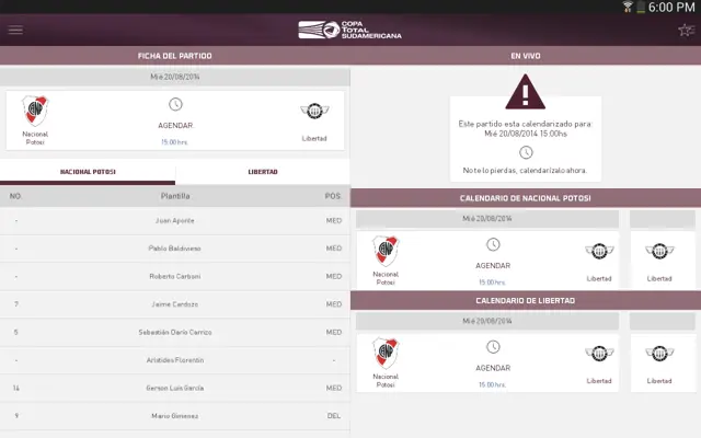 Copa TOTAL Sudamericana android App screenshot 10