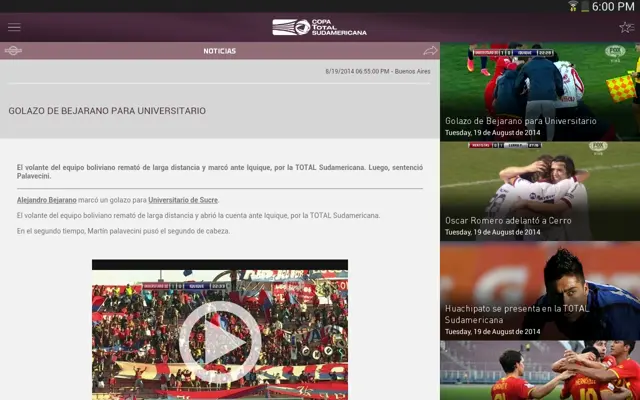 Copa TOTAL Sudamericana android App screenshot 11