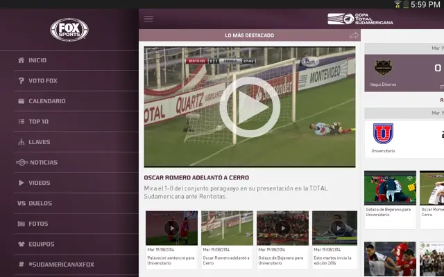 Copa TOTAL Sudamericana android App screenshot 13