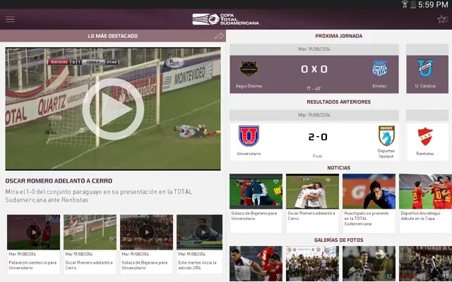 Copa TOTAL Sudamericana android App screenshot 14
