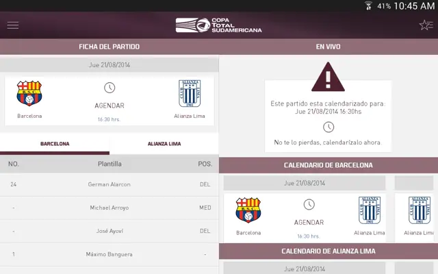 Copa TOTAL Sudamericana android App screenshot 5