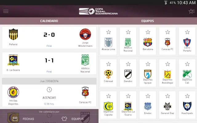 Copa TOTAL Sudamericana android App screenshot 7